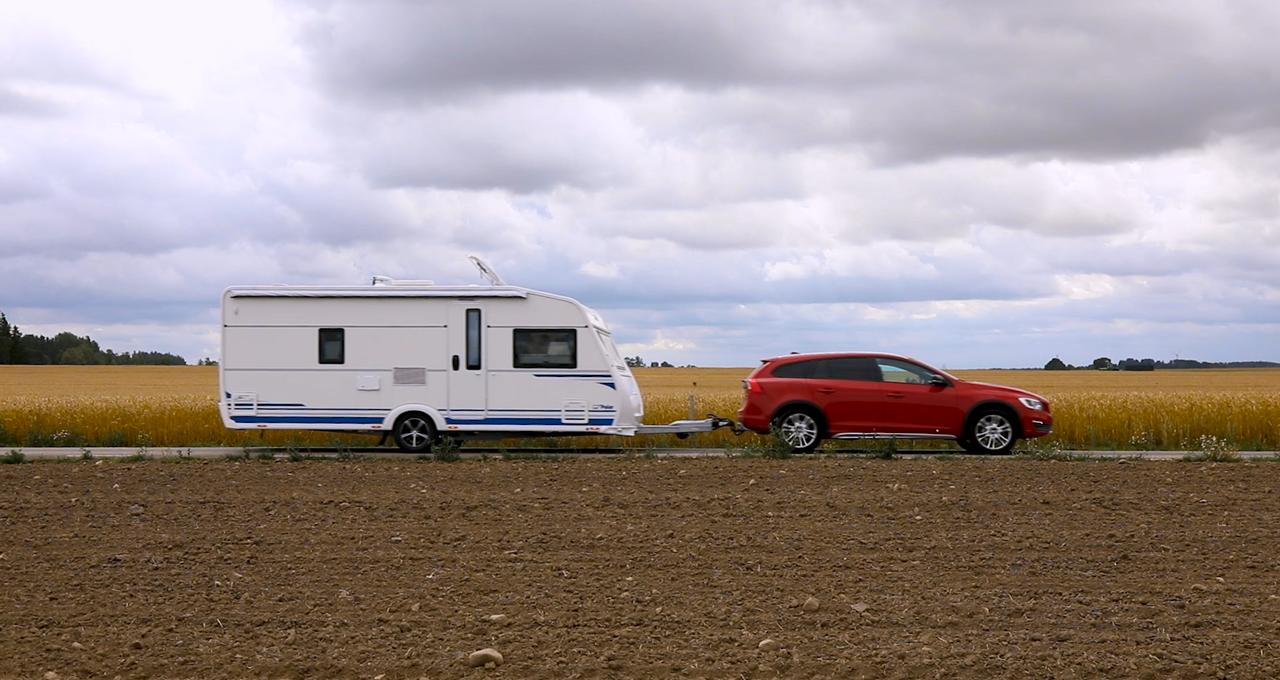 Vi bodde på camping i Östergötland