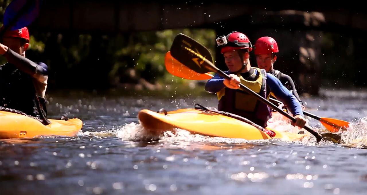 Forspaddling med kajak i Blekinge
