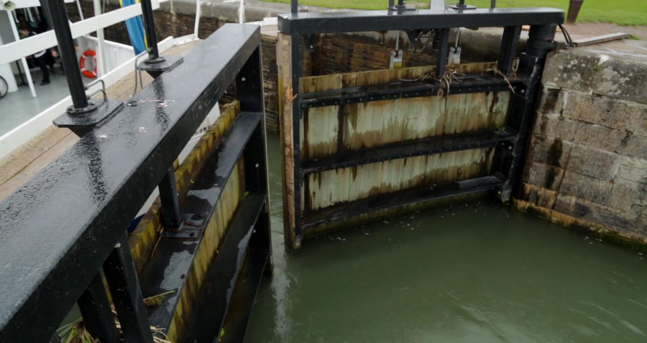 Sluss i Göta Kanal