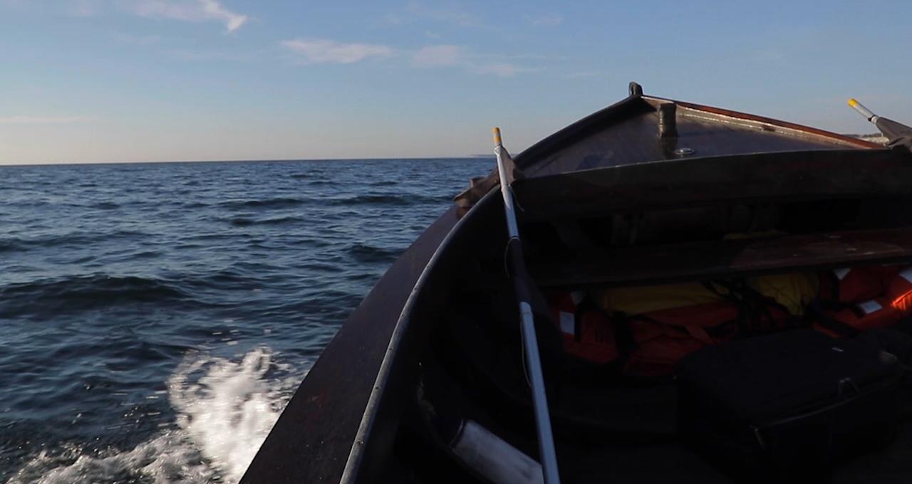 Nätfiske vid Själö Hamn